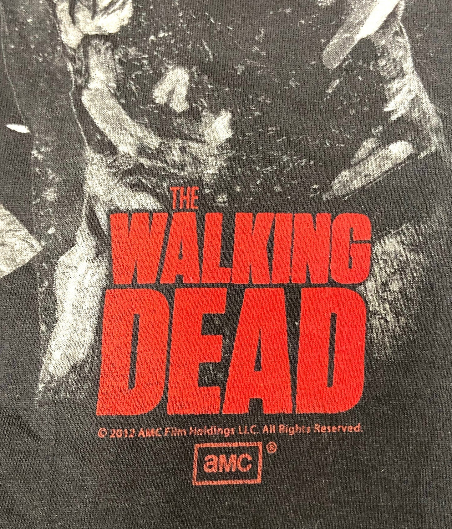 Walking Dead 2012 "Group" Black Tee Size Medium By AMC Holdings LLC