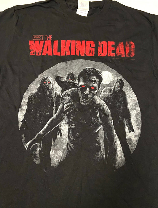 Walking Dead 2012 "Red Eyes" Adult Black T-Shirt Medium & XL by AMC Holdings LLC