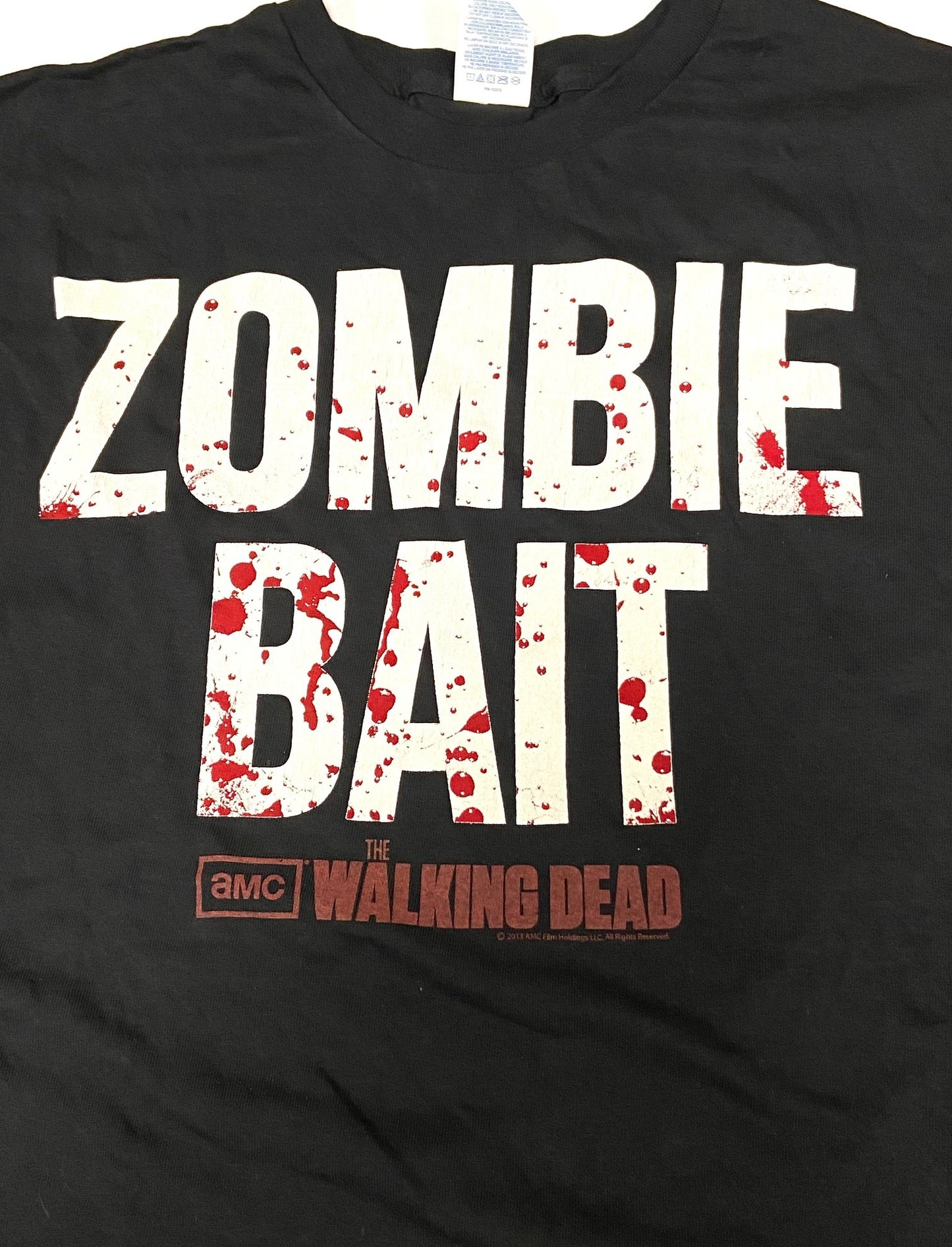 Walking Dead 2013 "Zombie Bait" Black Tee Size 2XL by AMC Holdings LLC