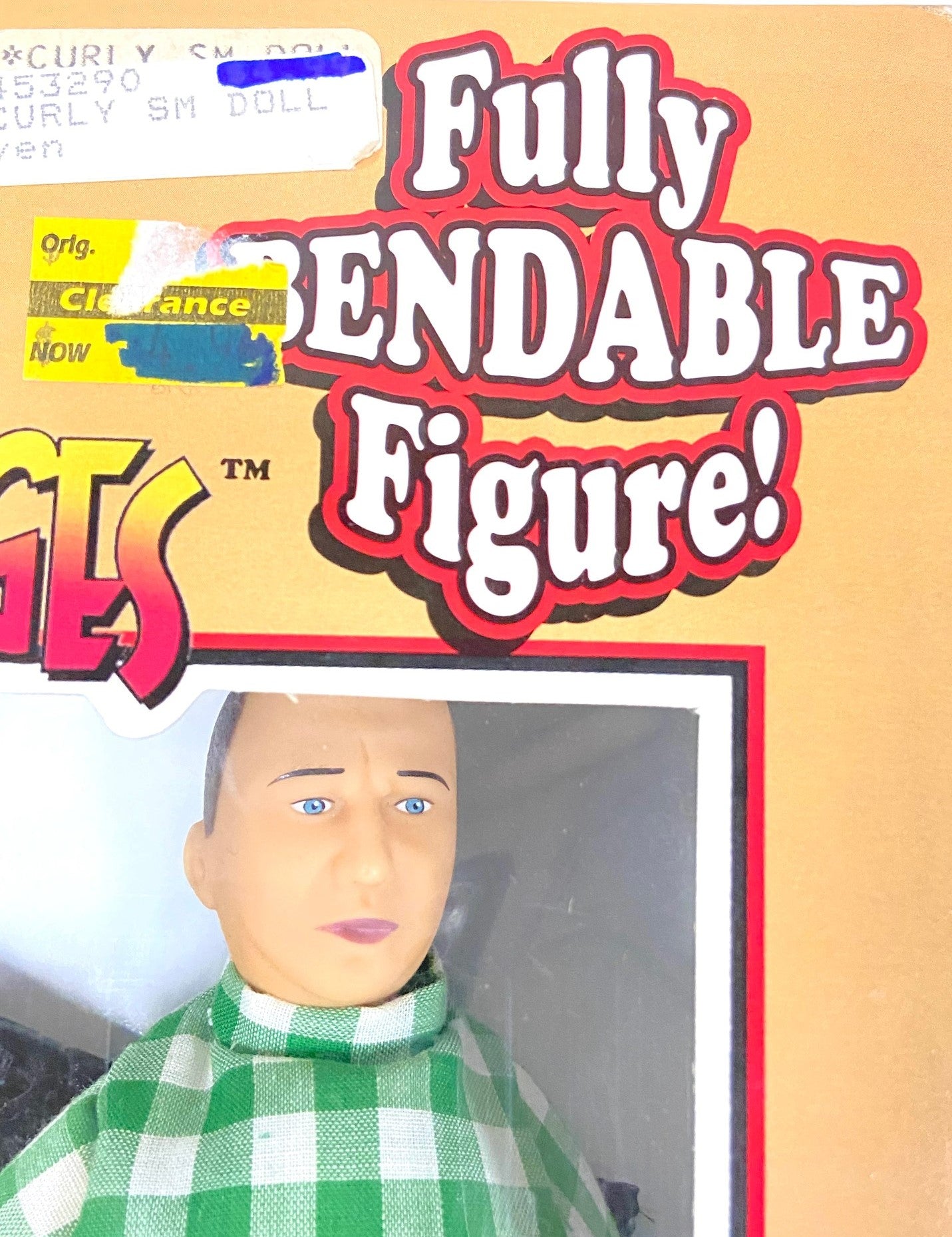 Three Stooges 1997 Curly Lt. Ed. Bendable Figure by Fun4All