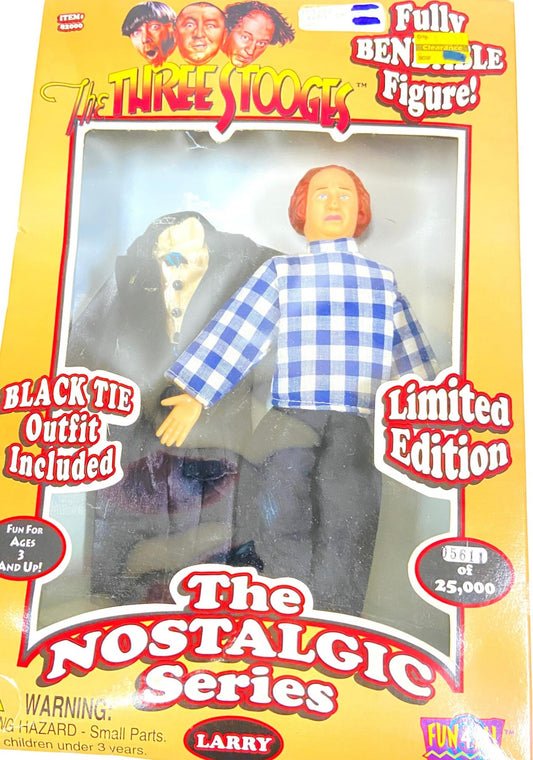 Three Stooges 1997 Larry Bendable Figure Ltd. Ed. by Fun4All