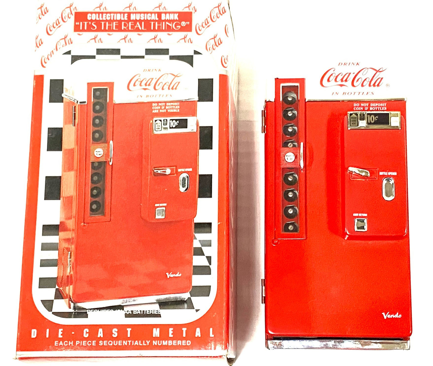 Coca-Cola 1994 "It's the Real Thing" Musical Vending Machine Bank by Enesco Corp.