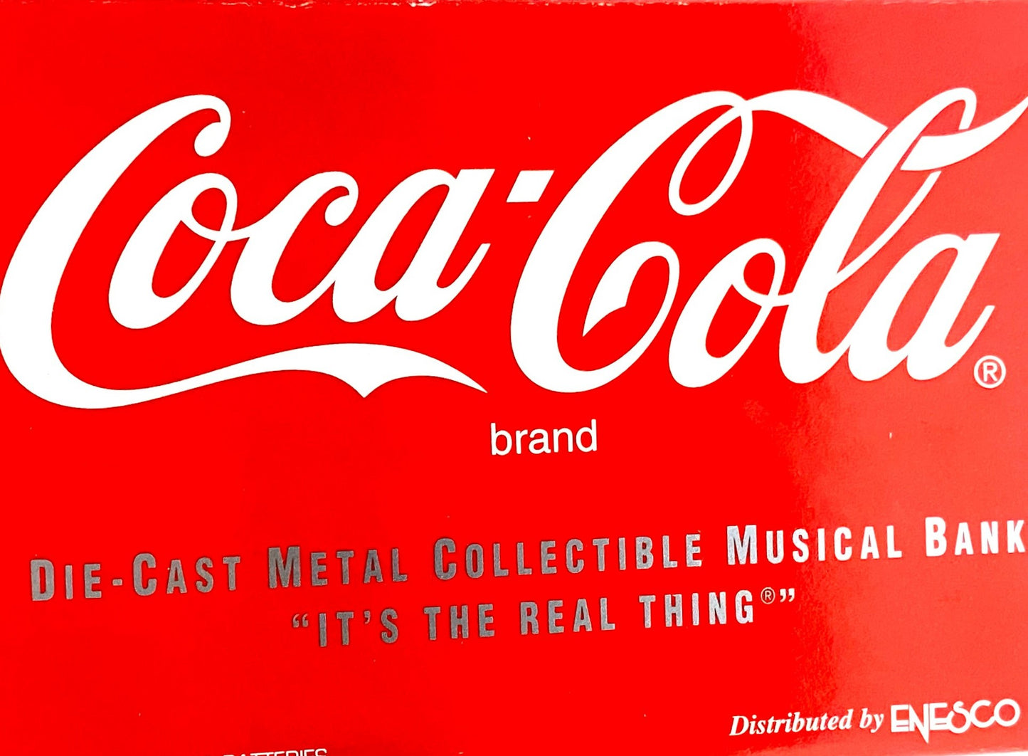 Coca-Cola 1994 "It's the Real Thing" Musical Vending Machine Bank by Enesco Corp.