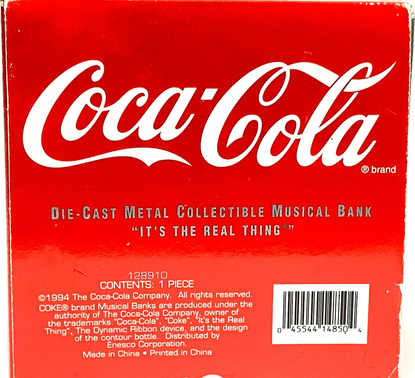 Coca-Cola 1994 "It's the Real Thing" Musical Vending Machine Bank by Enesco Corp.