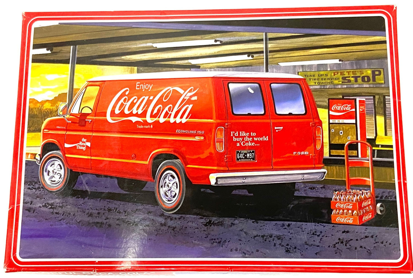 1977 Ford Coca-Cola 1:25 Scale Model White Delivery Truck by AMT