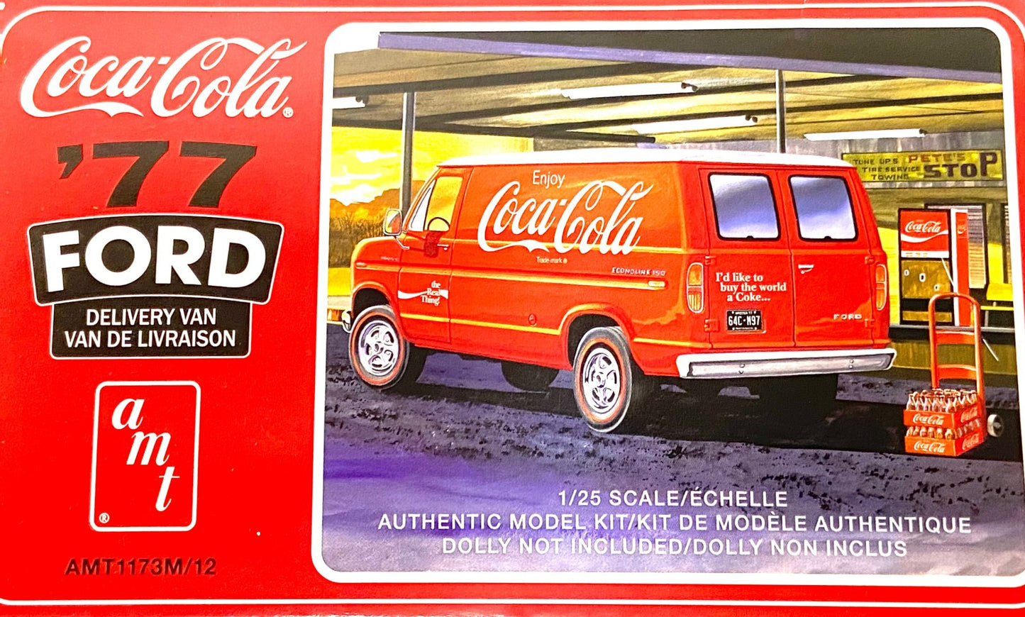 1977 Ford Coca-Cola 1:25 Scale Model White Delivery Truck by AMT