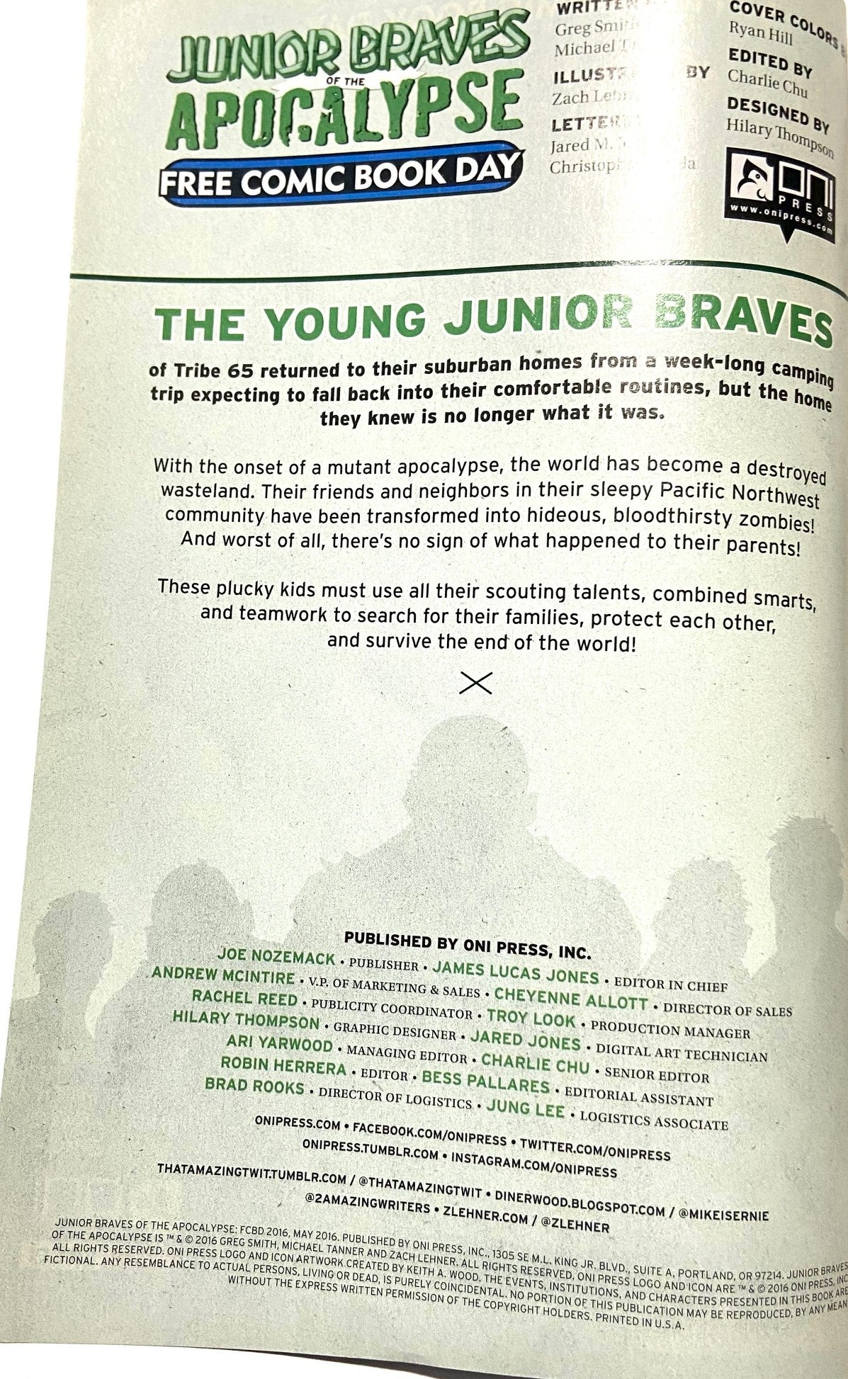 Junior Braves of the Apocalypse FCBD 2016 by Oni Press