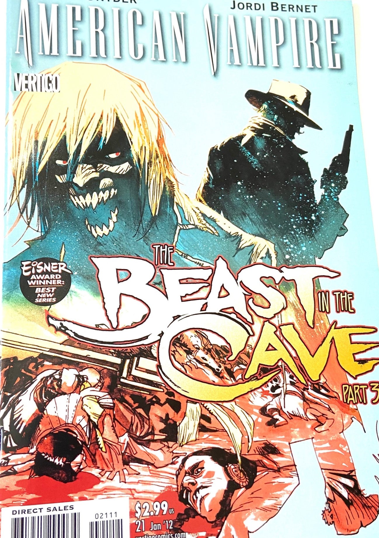 American Vampire: The Beast in the Cave Part 3 Issue #21 January 2012 by DC Comics