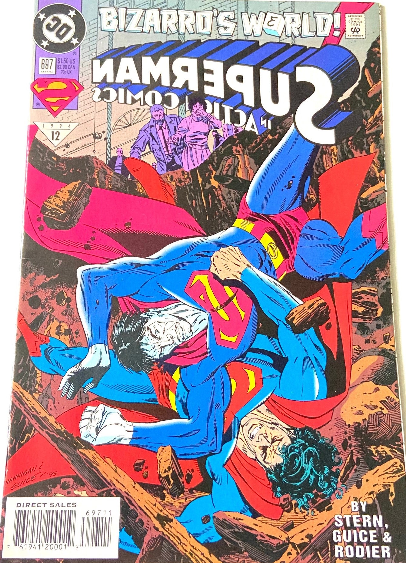 Superman: Action Comics: "Bizarro's World" March 1994 Issue # 697 by DC Comics