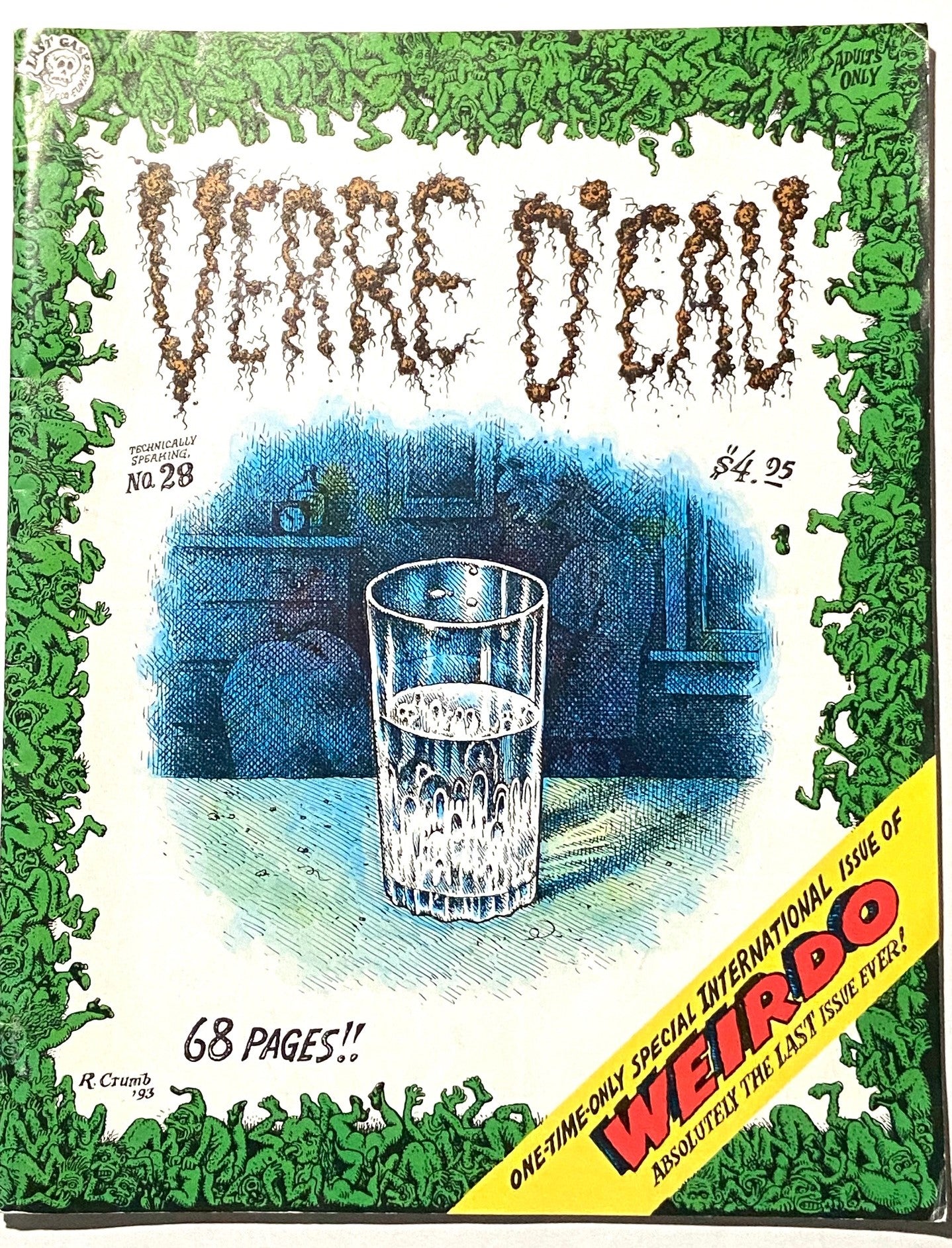 Verre D'eau: R. Crumb "Weirdo" Summer 1993 Issue #28 by Last Gasp