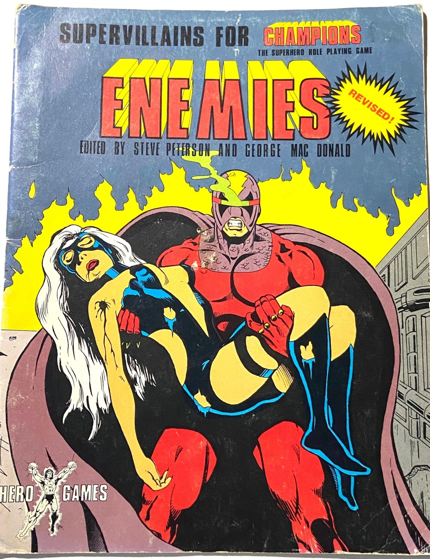 Enemies: "Supervillians for Champions" 1982 by Bruce Harlick/ Hero Games