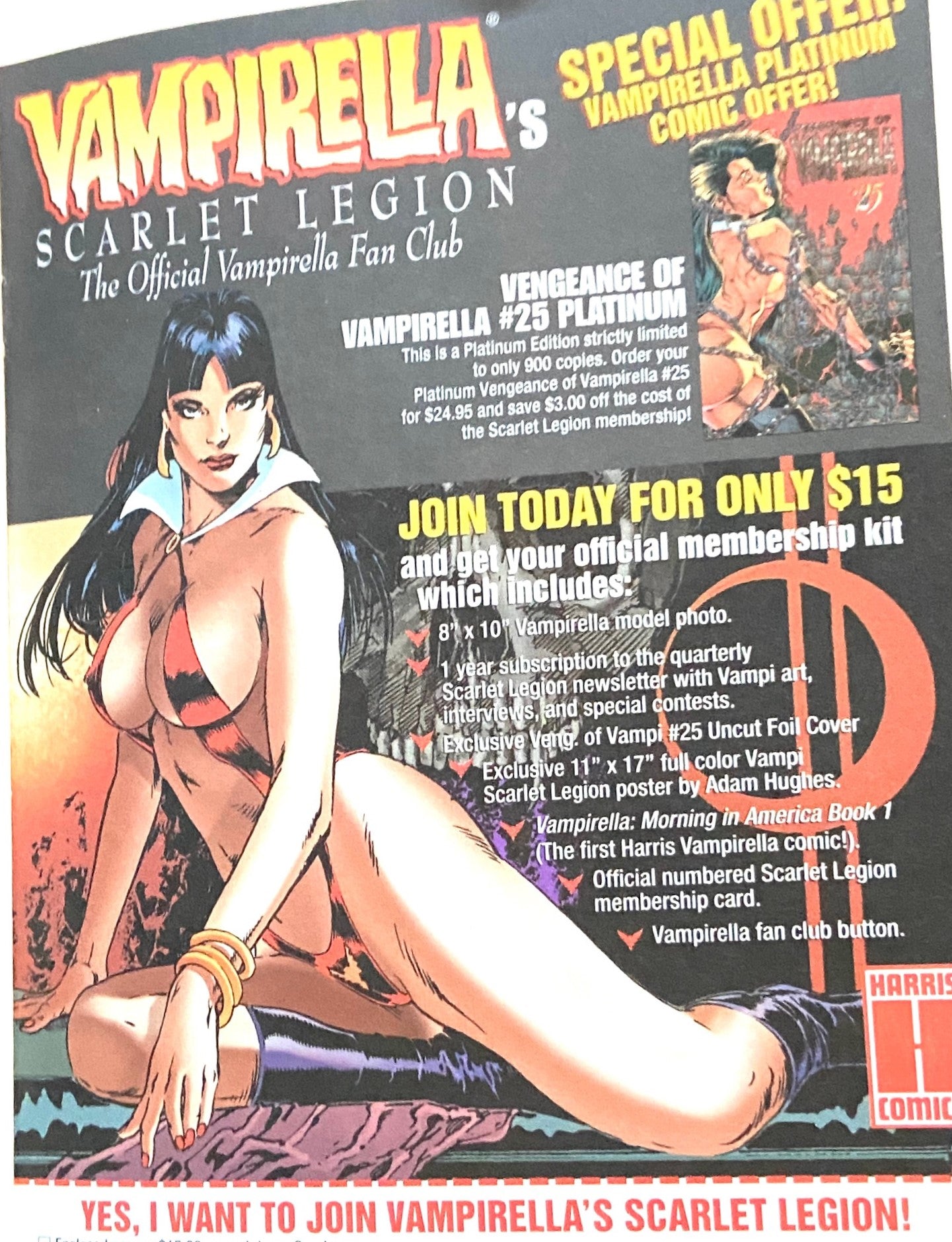 Vampirella: Bad Girl "Silver Anniversary Collection" February 1997 Issue #2 by Harris Comics