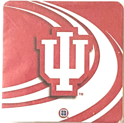 Indiana Hoosiers 4x4" Vintage NCAA European-Style Coasters (Used) Pack of 6 by Hunter