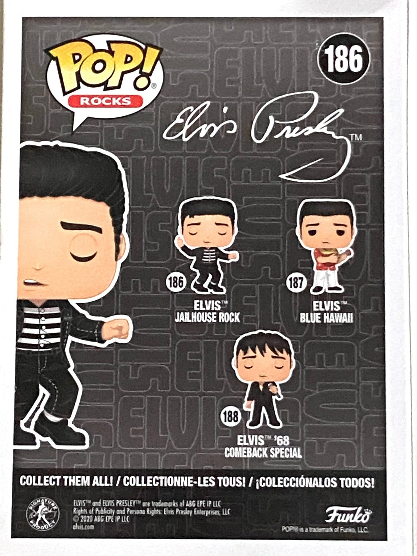 Elvis Presley 2020 Jailhouse Rock Figurine #186 by Funko