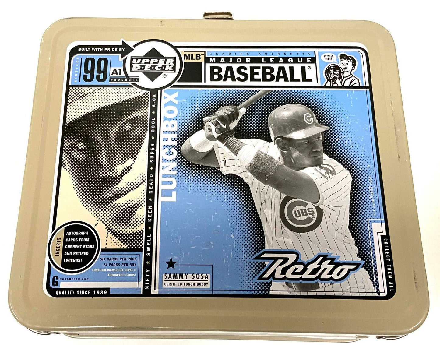 Sammy Sosa 1999 Chicago Cubs Card Storage Box Used by Upper Deck