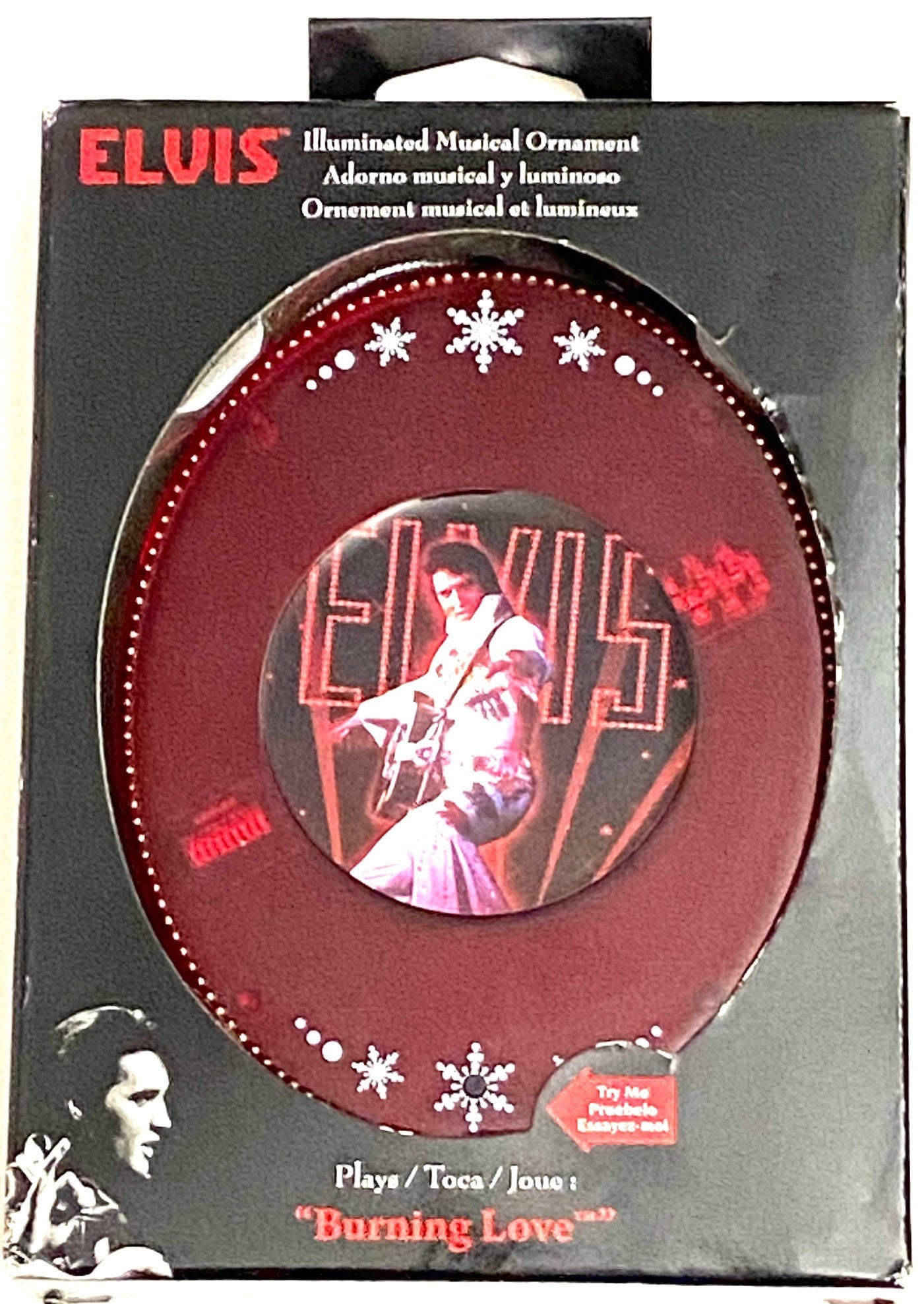 Elvis Presley 2017 "Burning Love" Musical Ornament (Used) by Dyno Seasonal Solutions Inc.