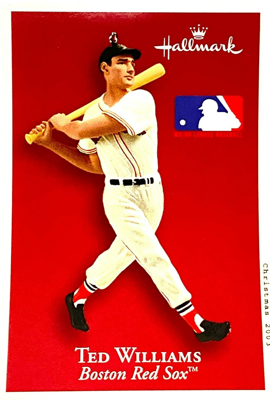 Ted Williams 2003 Boston Red Sox Keepsake Ornament Used by Hallmark