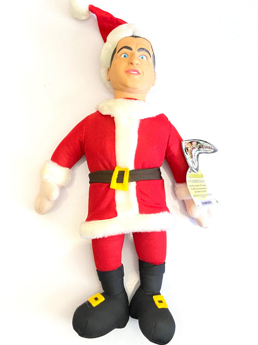 Three Stooges 2002 Curly Plush Santa Doll by C3 Entertainment