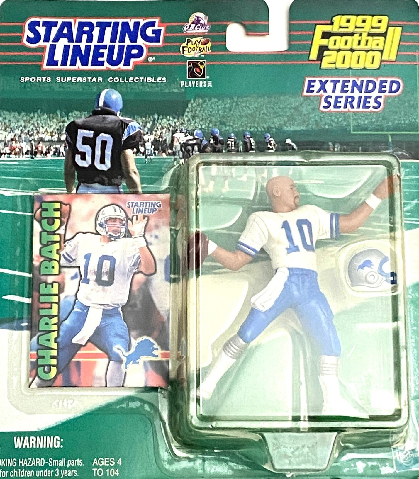 Charlie Batch 1999-2000 NFL Detroit Lions Starting Lineup Figurine by Hasbro