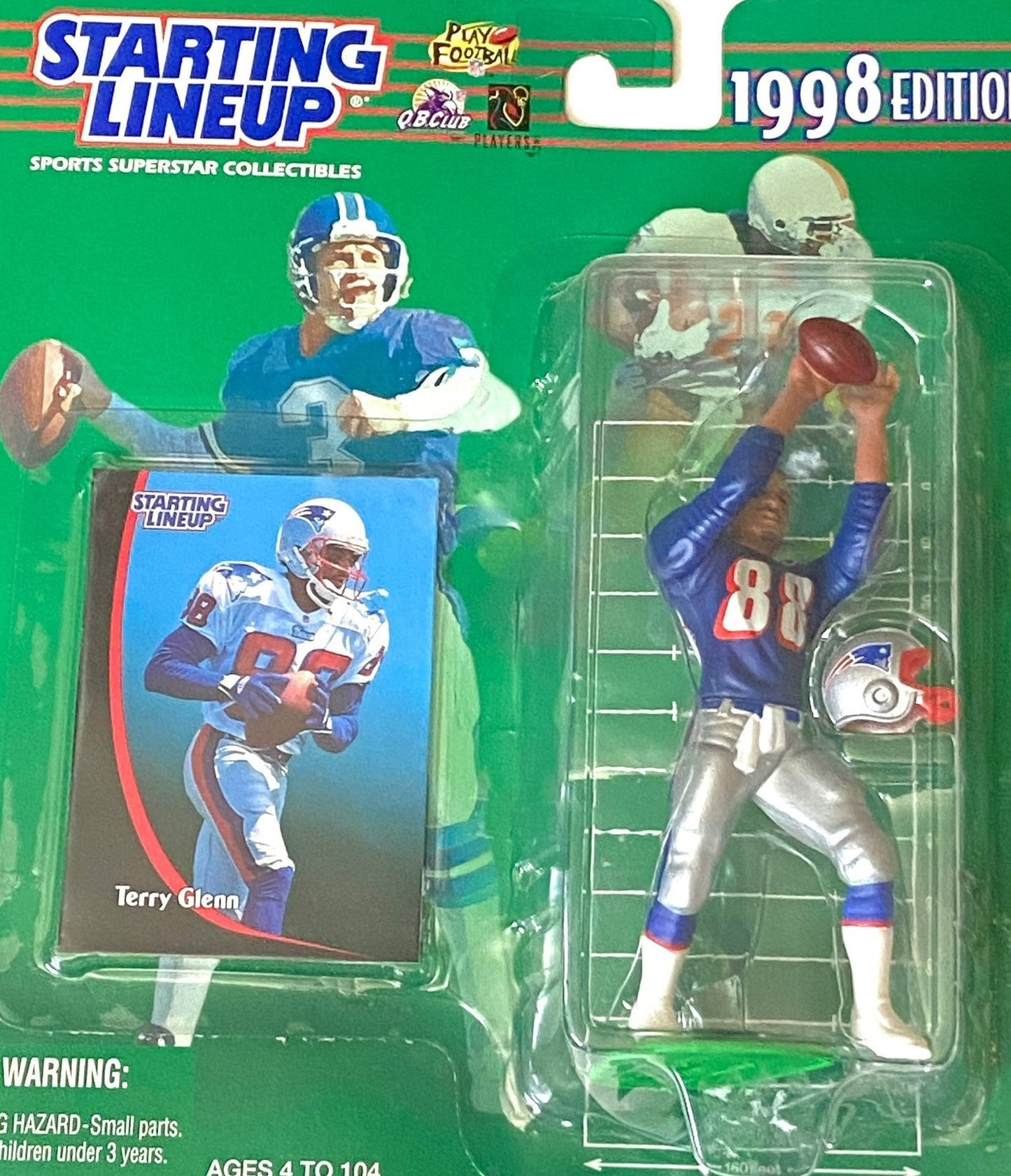 Terry Glenn 1998 NFL New England Patriots Starting Lineup Figurine by Kenner