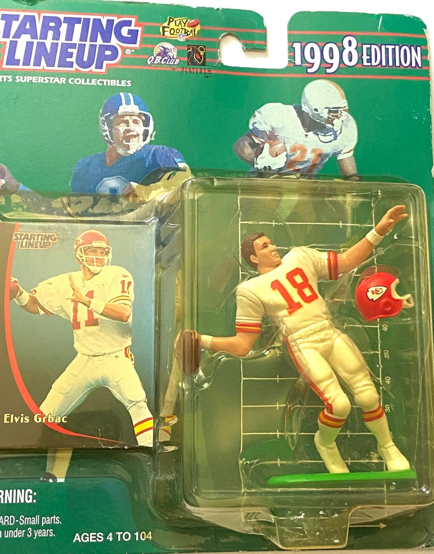 Elvis Grbac 1998 NFL KC Chiefs Starting Lineup Figurine by Kenner