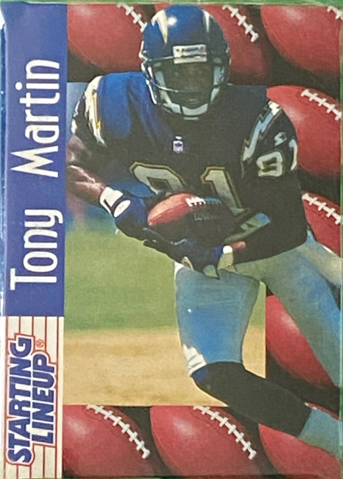 Tony Martin 1997 NFL San Diego Chargers Starting Lineup Figurine by Kenner