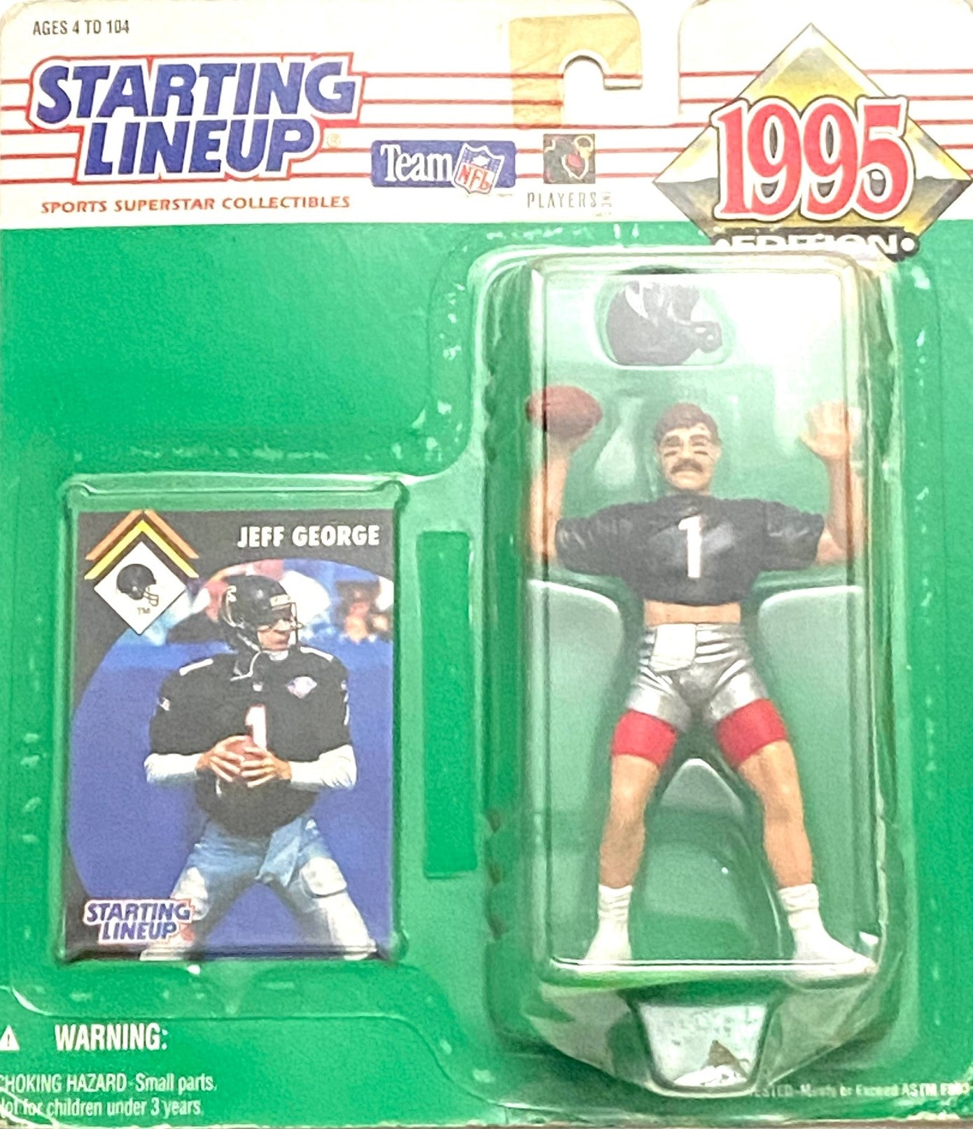 Jeff George 1995 NFL Atlanta Falcons Starting Lineup Figurine by Kenner