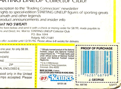Jeff George 1995 NFL Atlanta Falcons Starting Lineup Figurine by Kenner