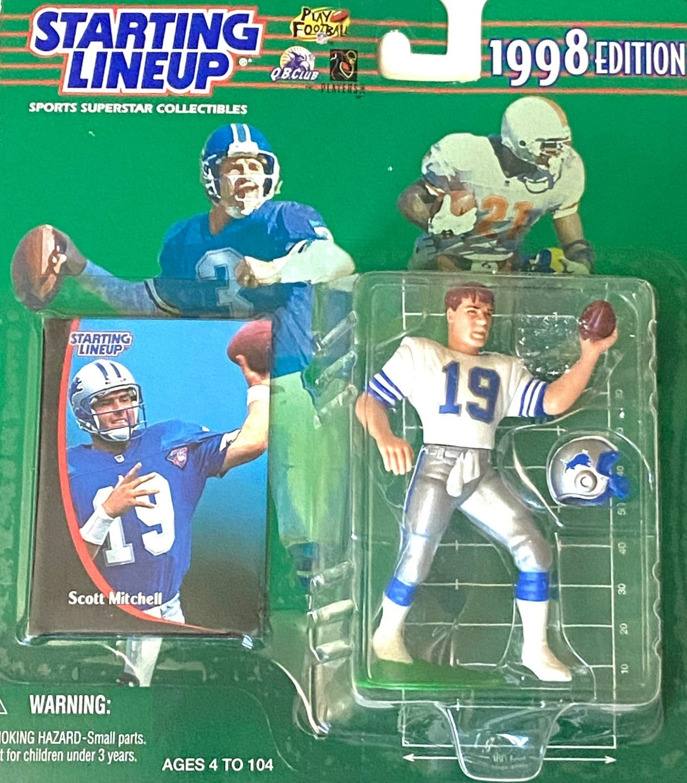 Scott Mitchell 1998 NFL Detroit Lions Starting Lineup Figurine by Kenner