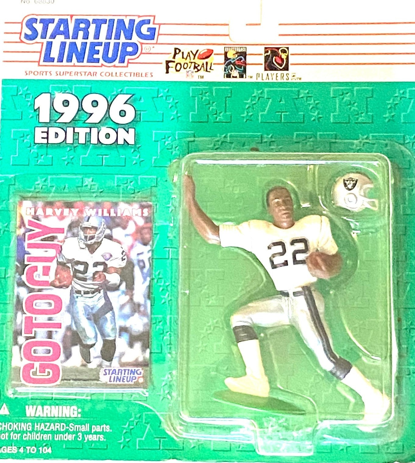 Harvey Williams 1996 NFL Oakland Raiders NOS Starting Lineup Figurine by Kenner