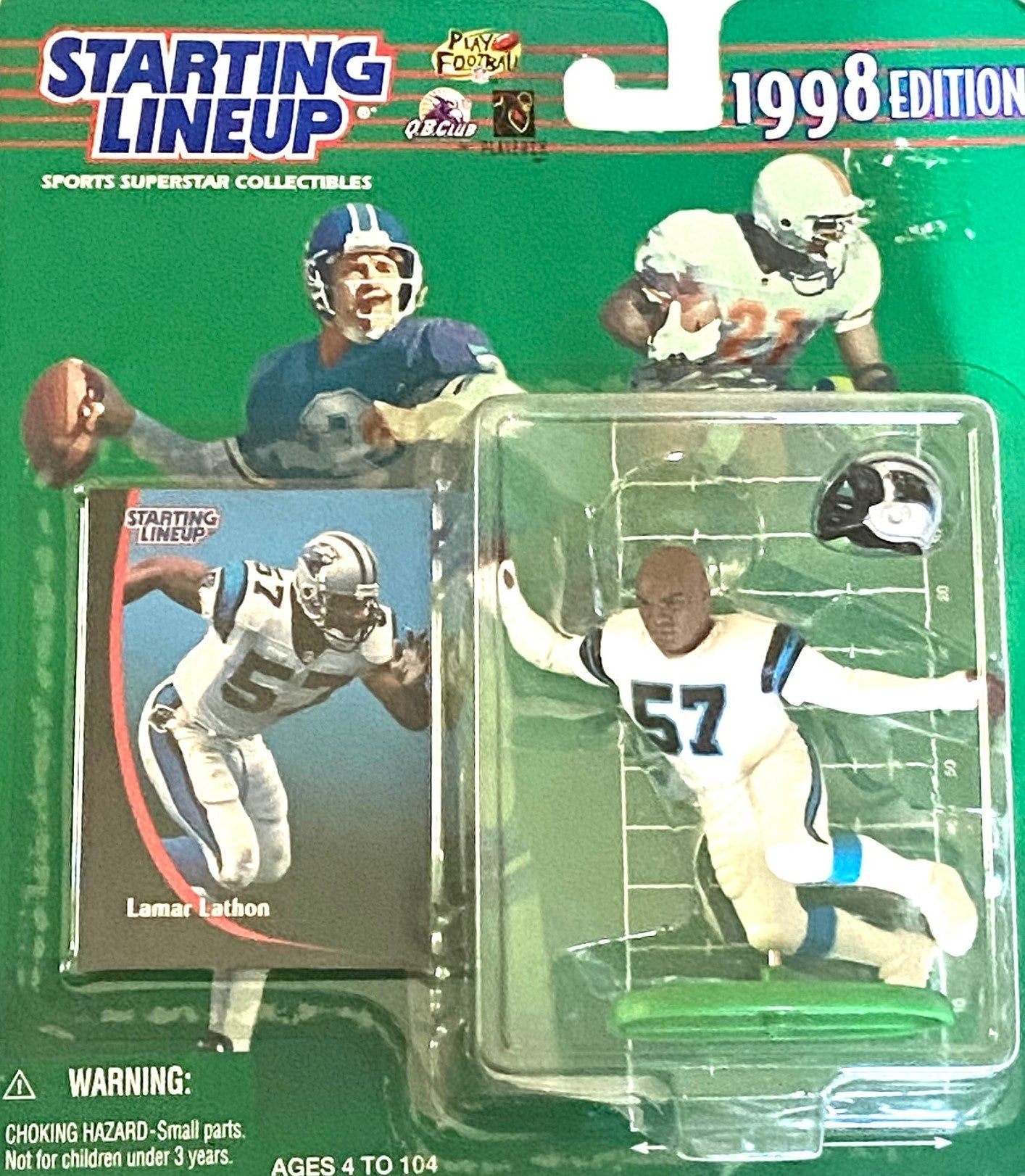 Lamar Lathon 1998 NFL Carolina Panthers Starting Lineup Figurine NOS by Kenner