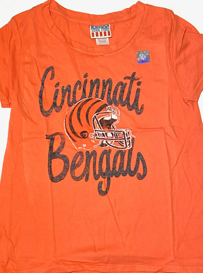 Cincinnati Bengals NFL 2012 Girls XL (12) "Glitter" Cotton T-Shirt by Junk Food