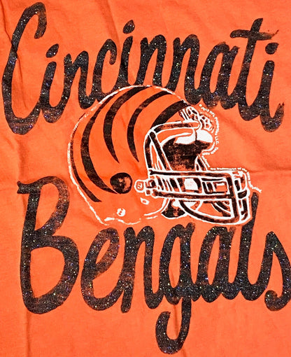 Cincinnati Bengals NFL 2012 Girls XL (12) "Glitter" Cotton T-Shirt by Junk Food