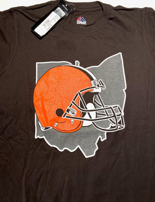 Cleveland Browns 2012 NFL "State Outline" Adult Small T-Shirt by NFL Team Apparel