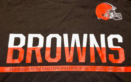 Cleveland Browns 2015 NFL "Training" Dri-Fit Adult Brown Small T-Shirt