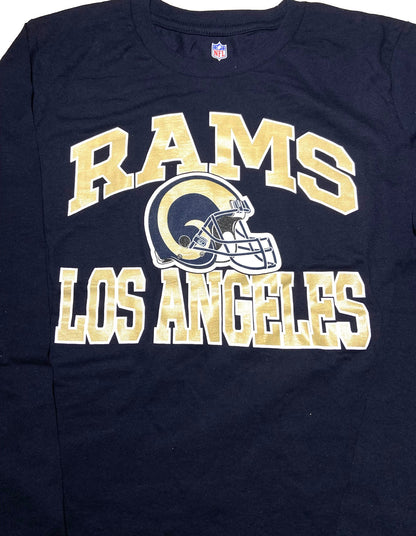 Los Angeles Rams NFL Long Sleeve Logo T-Shirt Navy Youth Med (10-12) by NFL