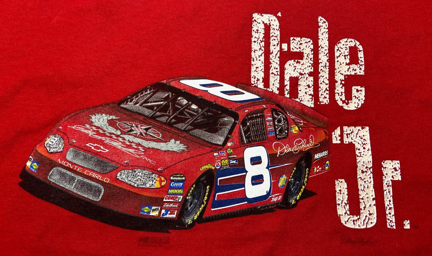 Dale Earnhardt, Jr. 2004 NASCAR Youth X-Large (18-20) Red T-Shirt by CSA