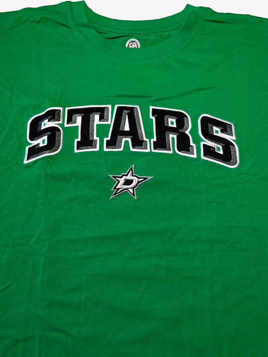 Dallas Stars NHL Adult Large Embroidered Green T-Shirt by NHL