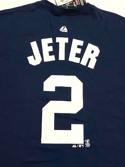 Derek Jeter 2012 MLB NY Yankees Adult Medium Jersey Style Shirt by Majestic