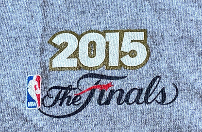 2015 NBA Finals Warriors VS. Cavaliers Adult Medium Gray (Used) T-Shirt