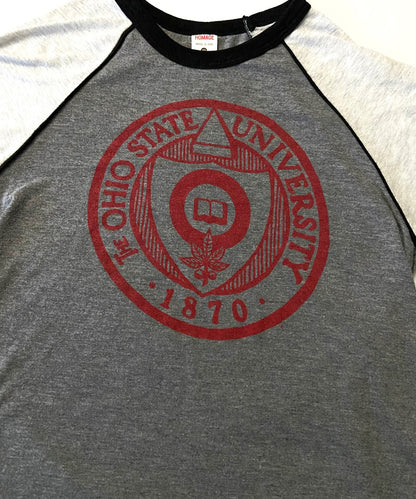 Ohio State Buckeyes NCAA Women's Gray "1870" Women's X-Small T-Shirt (Used) by Homage