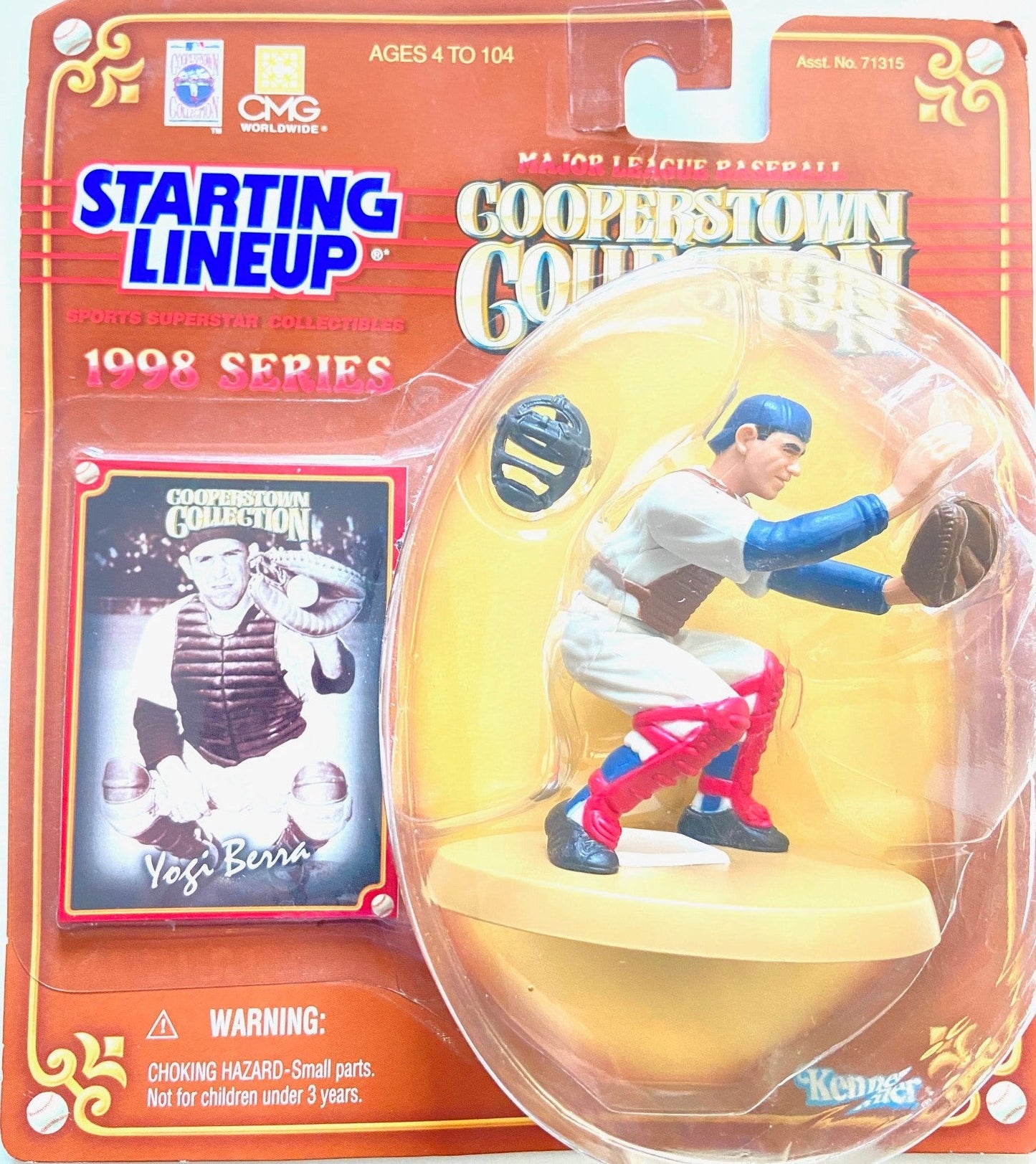 Yogi Berra 1998 Cooperstown Collection Starting Lineup MLB Figurine by Kenner