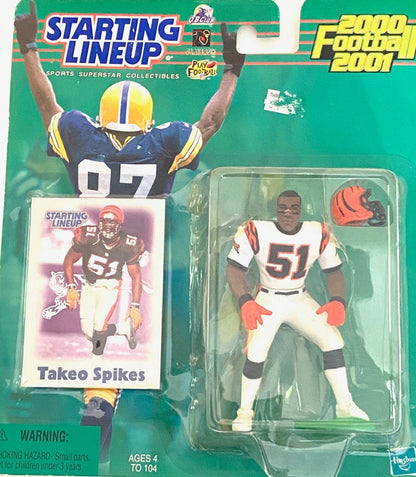 Takeo Spikes 2000-01 NFL Cincinnati Bengals Starting Lineup Figurine by Hasbro