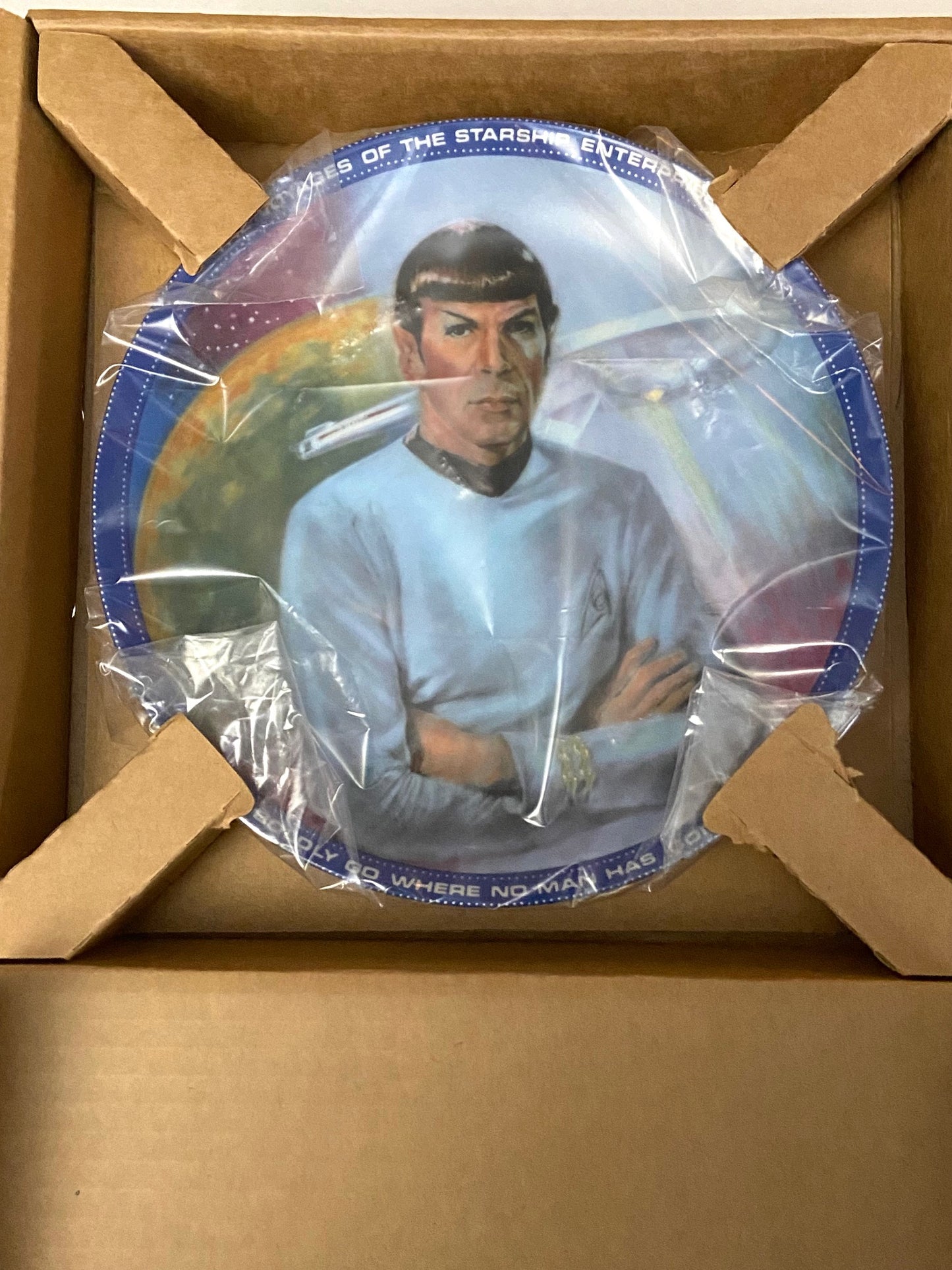 "Spock" 1984 Ltd. Ed. Star Trek Porcelain Collectors Plate (Used) by Ernst/Hamilton Collection