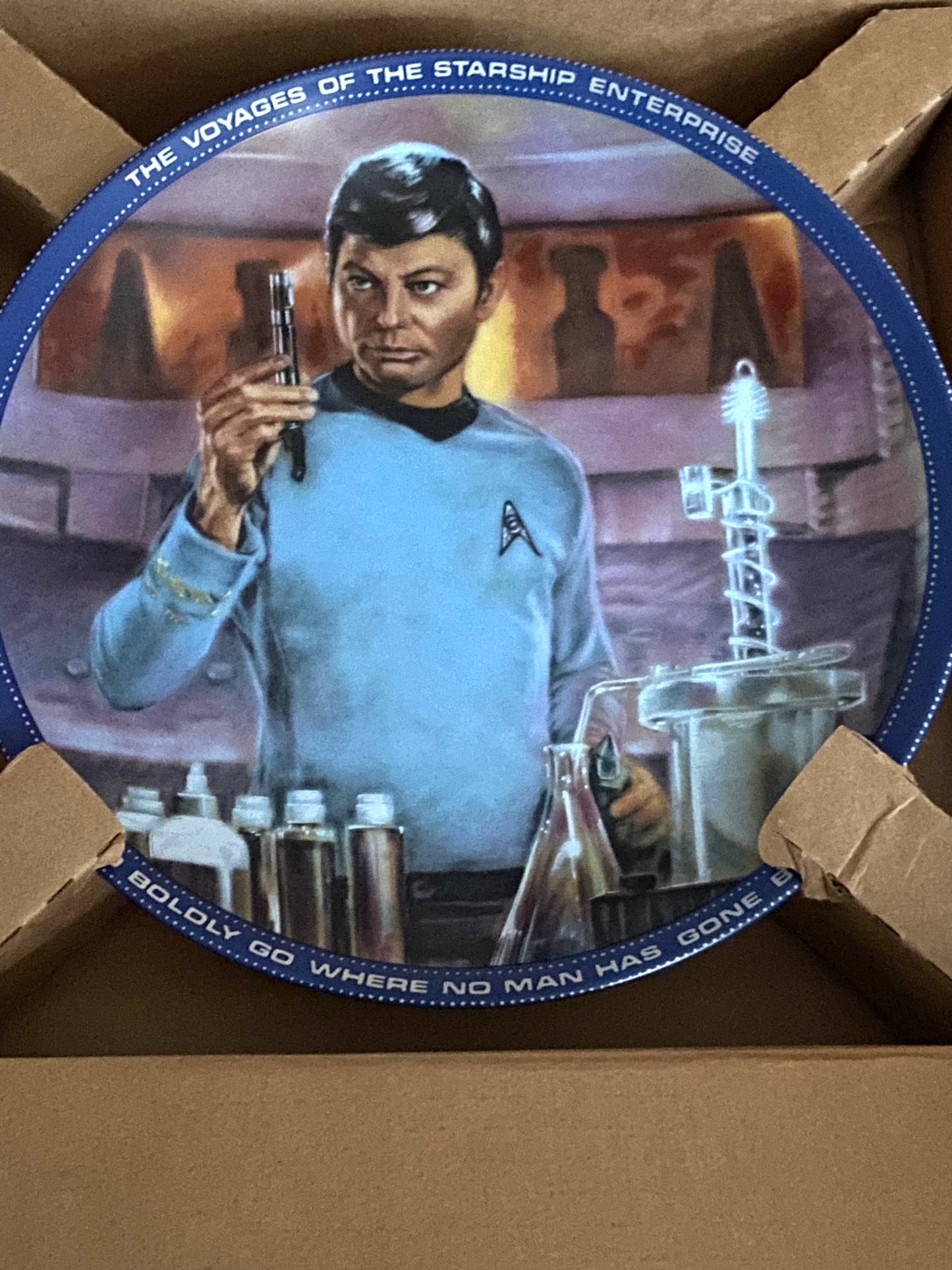 "Dr. McCoy" 1984 Ltd. Ed. Star Trek Porcelain Collectors Plate (Used) by Ernst/Hamilton Collection