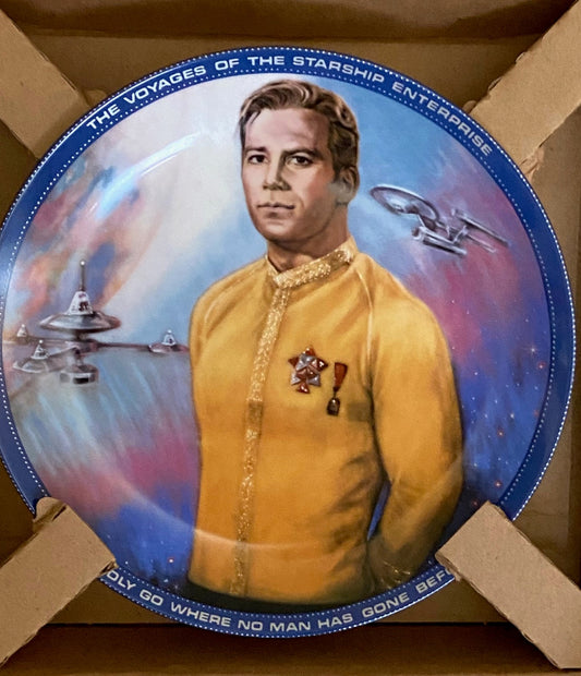 "Captain Kirk" 1984 Ltd. Ed. Star Trek Porcelain Collectors Plate (Used) by Ernst/Hamilton Collection