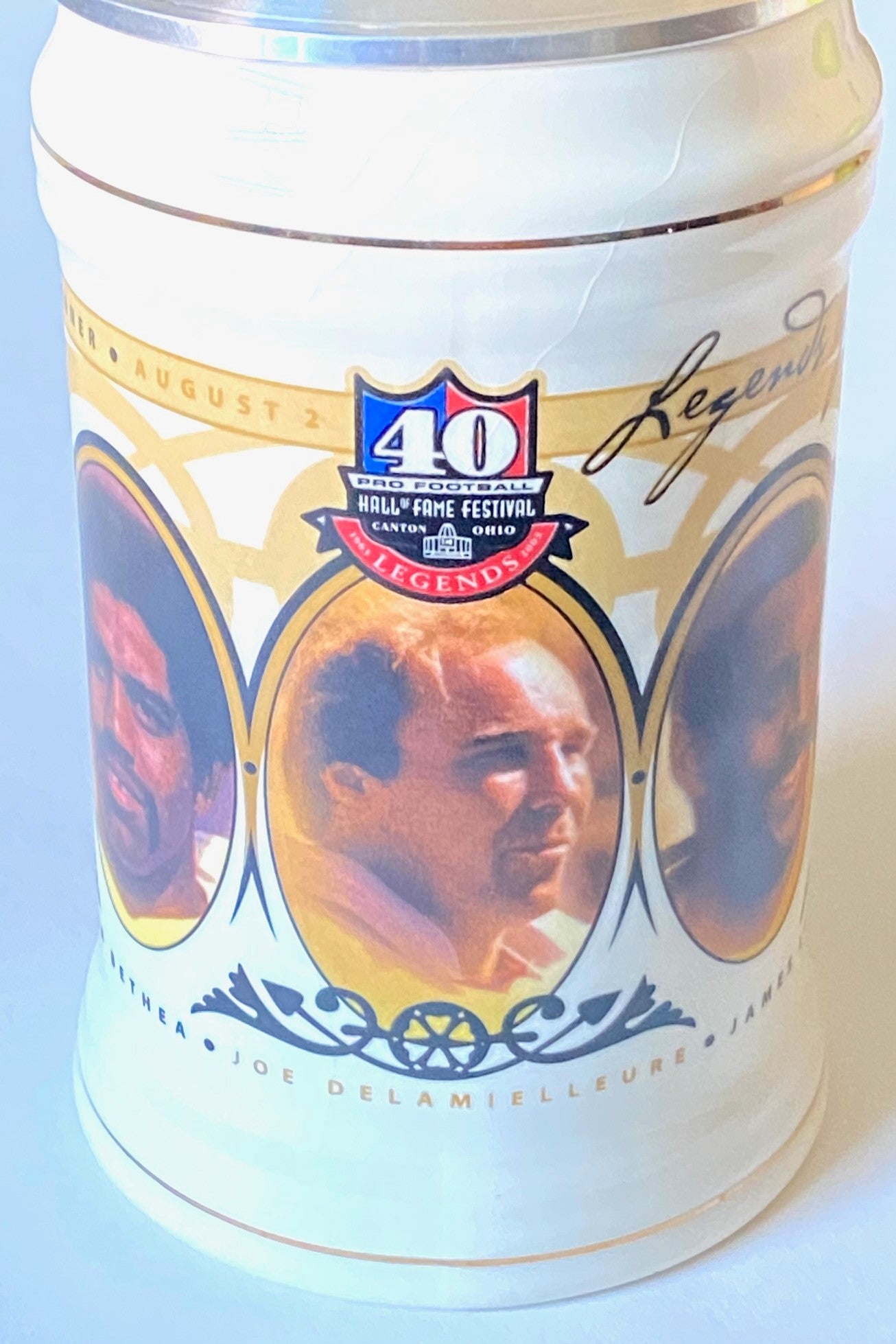 NFL 2003 Hall of Fame 8 3/4" Legends of the Game Stein (Used) by National City Bank/Armada Funds