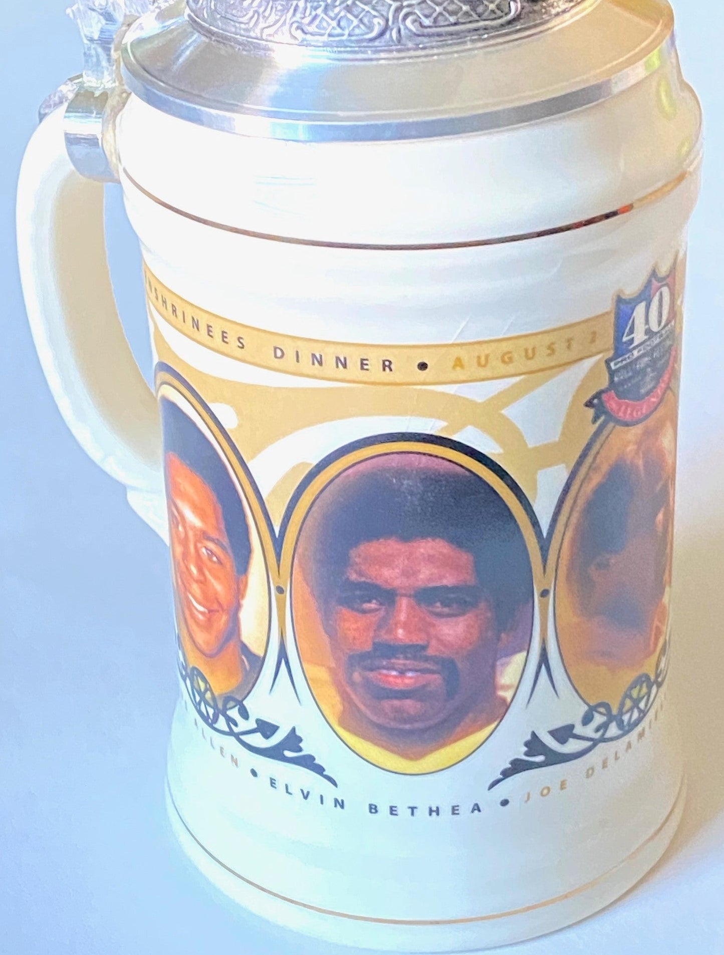 NFL 2003 Hall of Fame 8 3/4" Legends of the Game Stein (Used) by National City Bank/Armada Funds