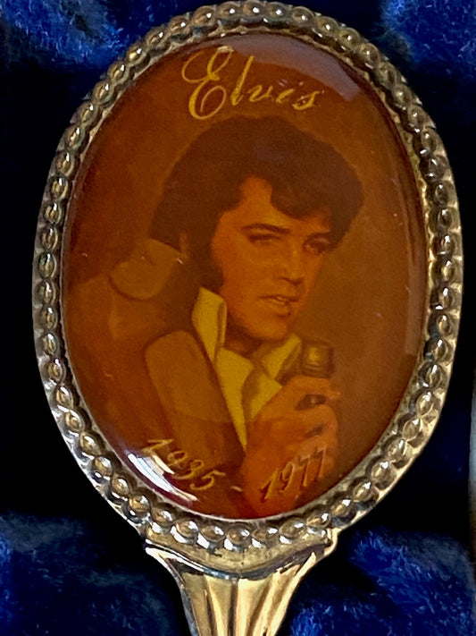 Elvis Presley Silver Plated Spoon W/Display Case (Used) by Unknown