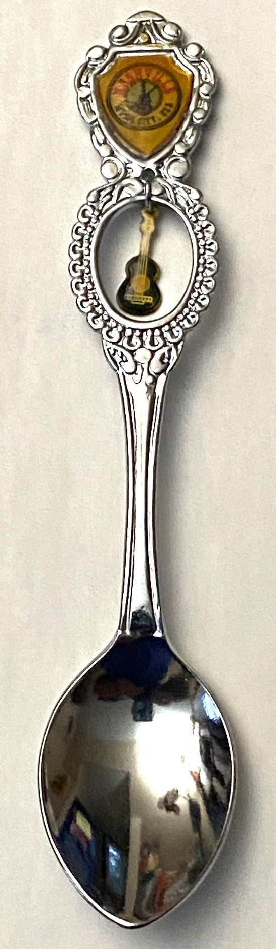 Nashville Music City USA Silver Plated Spoon with Guitar Charm (Used) by Unknown